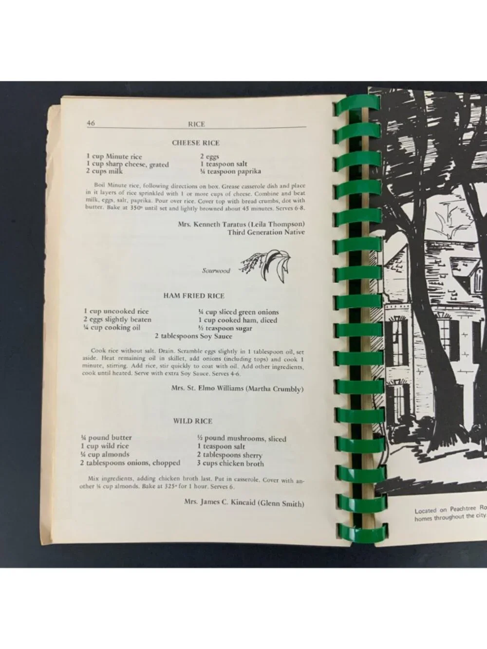 Atlanta Natives Favorite Recipes Spiral-Bound Cookbook 1980 Georgia USA Vintage